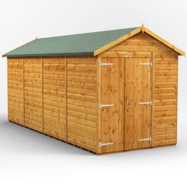 16x6 Windowless Apex Double Door EZI Shed