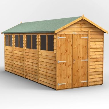 16x6 Overlap Apex Double Door EZI Shed