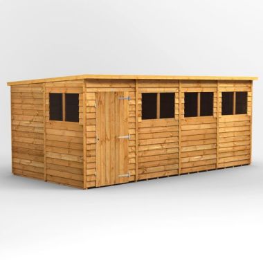 16x8 Overlap Pent EZI Shed