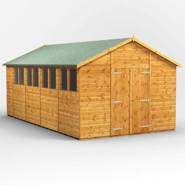 18x10 Apex Double Door EZI Shed