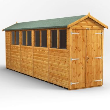 18x4 Apex Double Door EZI Shed