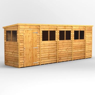18x4 Overlap Pent EZI Shed