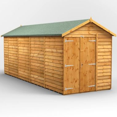 18x6 Overlap Windowless Apex Double Door EZI Shed
