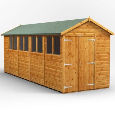 18x6 Apex Double Door EZI Shed