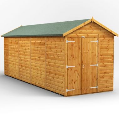 18x6 Windowless Apex Double Door EZI Shed