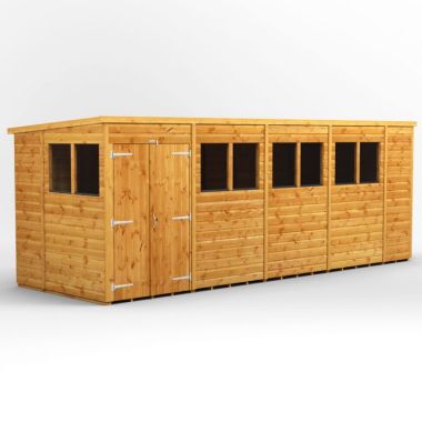 18x6 Pent Double Door EZI Shed