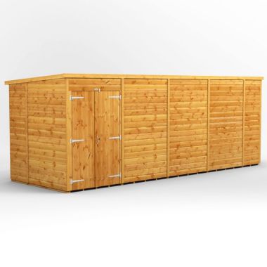 18x6 Windowless Pent Double Door EZI Shed
