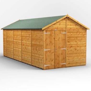 18x8 Windowless Apex Double Door EZI Shed