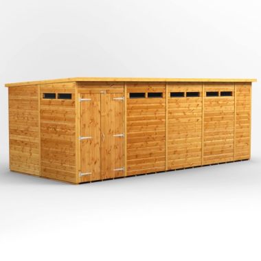 18x8 Pent Security Double Door EZI Shed
