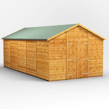 20x10 Windowless Apex Double Door EZI Shed