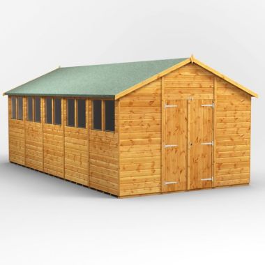 20x10 Apex Double Door EZI Shed