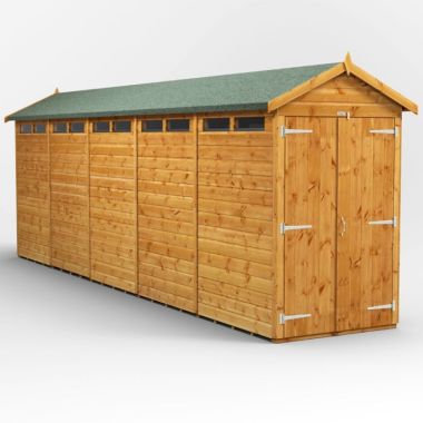 20x4 Apex Security Double Door EZI Shed