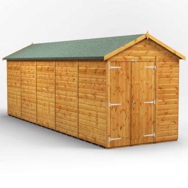 20x6 Windowless Apex Double Door EZI Shed