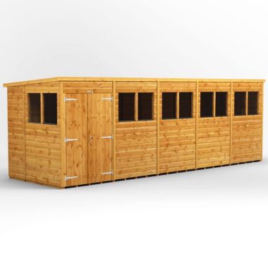 20x6 Pent Double Door EZI Shed