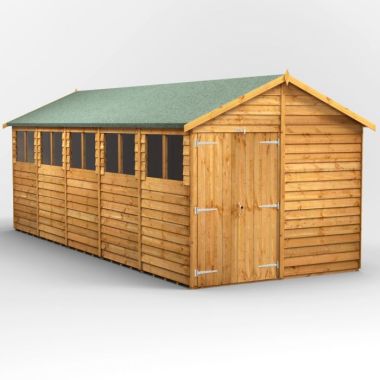 20x8 Overlap Apex Double Door EZI Shed