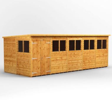 20x8 Pent Double Door EZI Shed