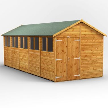 20x8 Apex Double Door EZI Shed