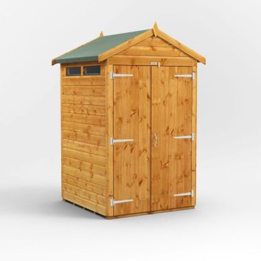 4x4 Apex Security Double Door EZI Shed