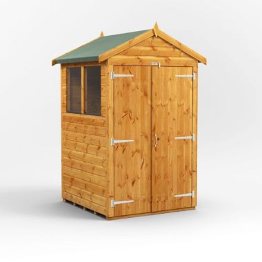 4x4 Apex Double Door EZI Shed