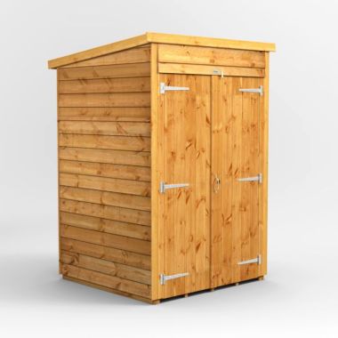 4x4 Overlap Windowless Pent Double Door EZI Shed