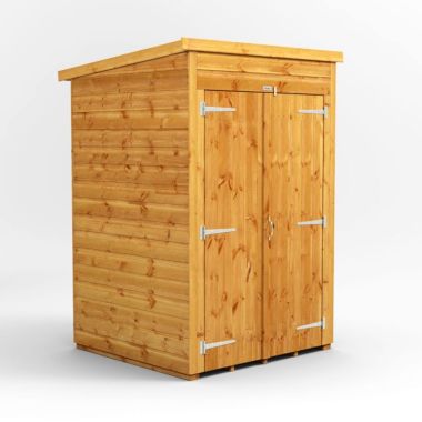 4x4 Windowless Pent Double Door EZI Shed