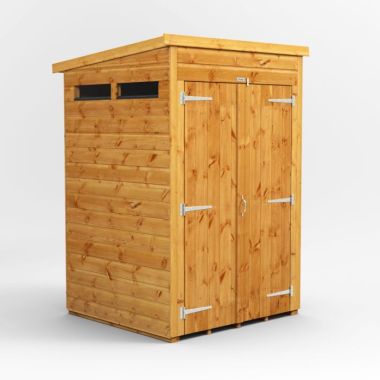 4x4 Pent Security Double Door EZI Shed