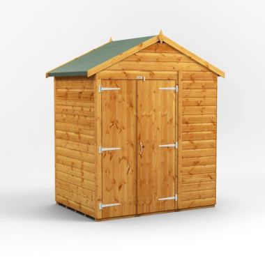 4x6 Windowless Apex Double Door EZI Shed