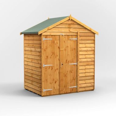4x6 Overlap Windowless Apex Double Door EZI Shed