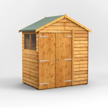 4x6 Overlap Apex Double Door EZI Shed