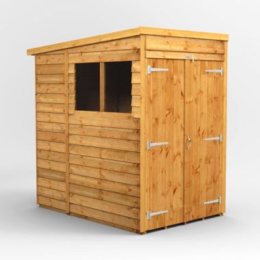 4x6 Overlap Pent Double Door EZI Shed