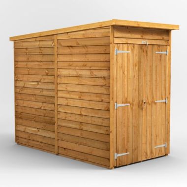 4x8 Overlap Windowless Pent Double Door EZI Shed