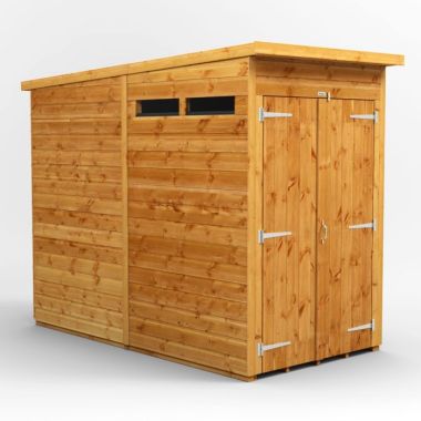 4x8 Pent Security Double Door EZI Shed