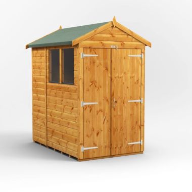 6x4 Apex Double Door EZI Shed