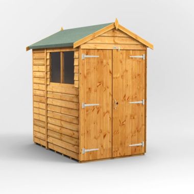 6x4 Overlap Apex Double Door EZI Shed