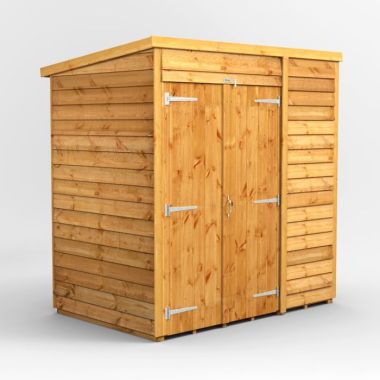 6x4 Overlap Windowless Pent Double Door EZI Shed