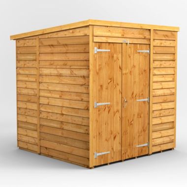 6x6 Overlap Windowless Pent Double Door EZI Shed