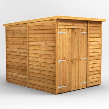 6x8 Overlap Windowless Pent Double Door EZI Shed