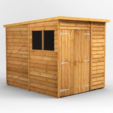 6x8 Overlap Pent Double Door EZI Shed
