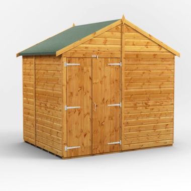 6x8 Windowless Apex Double Door EZI Shed