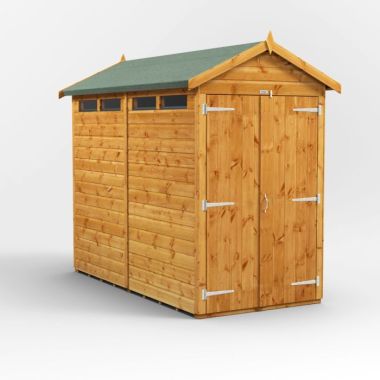 8x4 Apex Security Double Door EZI Shed