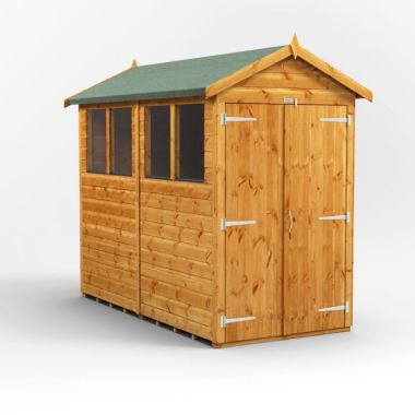 8x4 Apex Double Door EZI Shed