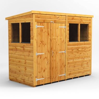 8x4 Pent Double Door EZI Shed