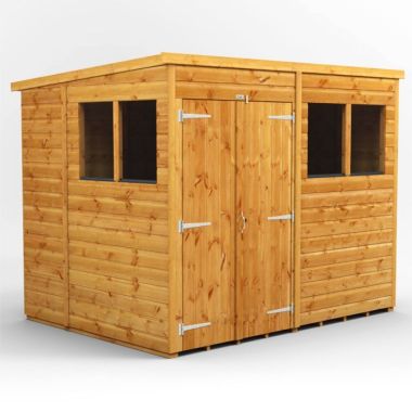 8x6 Pent Double Door EZI Shed