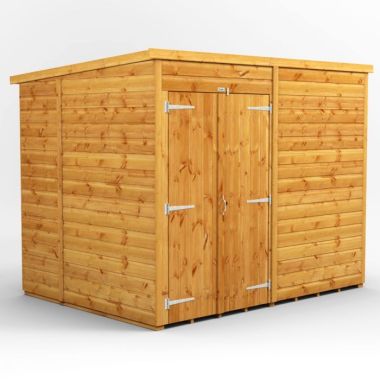 8x6 Windowless Pent Double Door EZI Shed