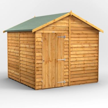 8x8 Overlap Windowless Apex EZI Shed