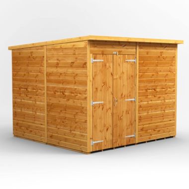 8x8 Windowless Pent Double Door EZI Shed