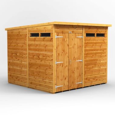 8x8 Pent Security Double Door EZI Shed