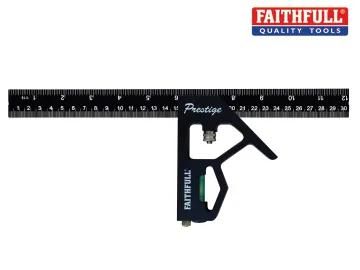 Prestige Combination Square Black Aluminium 300mm (12in)