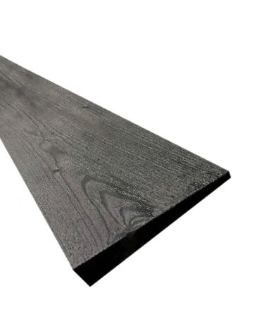 Black Painted 175mm Feathered Edge Cladding Board
