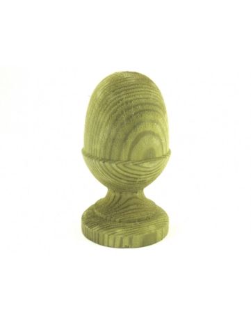 Timber Acorn Post Finial